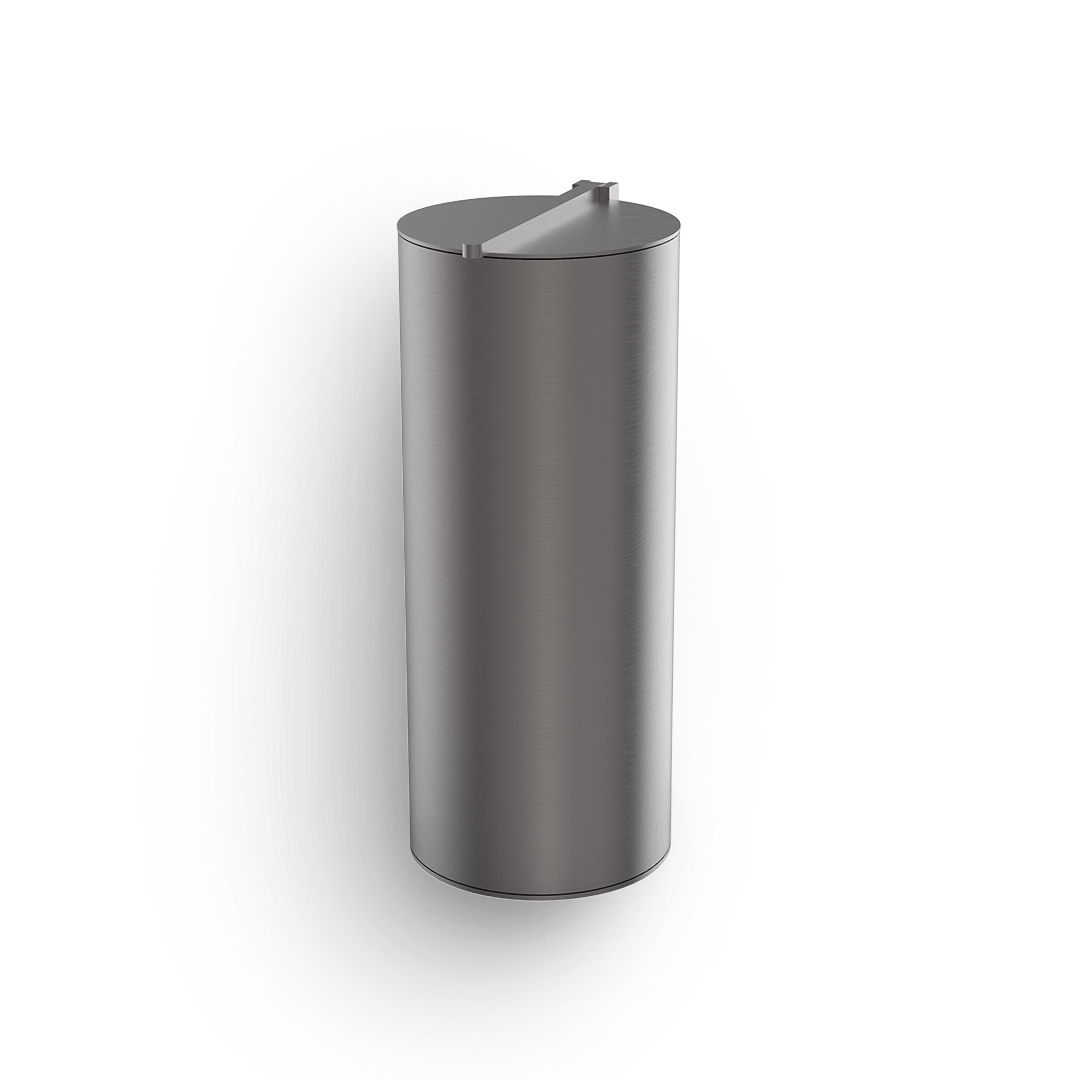 Decor Walther BIN 4 Badeimer wandmontiert – Dark Metal Matt PVD – Art. 0615159