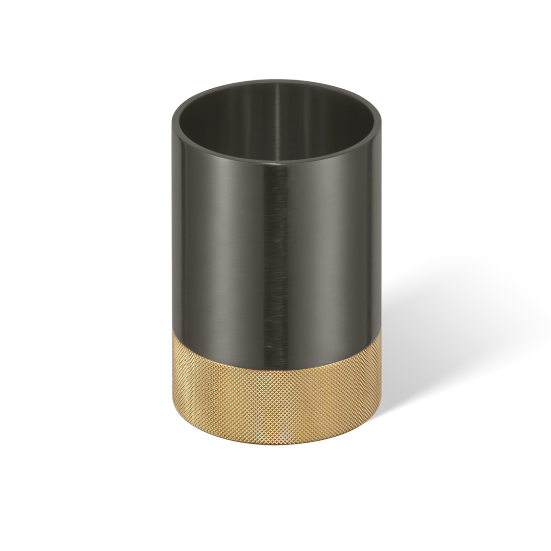 Decor Walther CLUB BOD 1 Behälter ohne Deckel – Dark Metal Matt / Gold matt 24 Karat – Art. 0855067