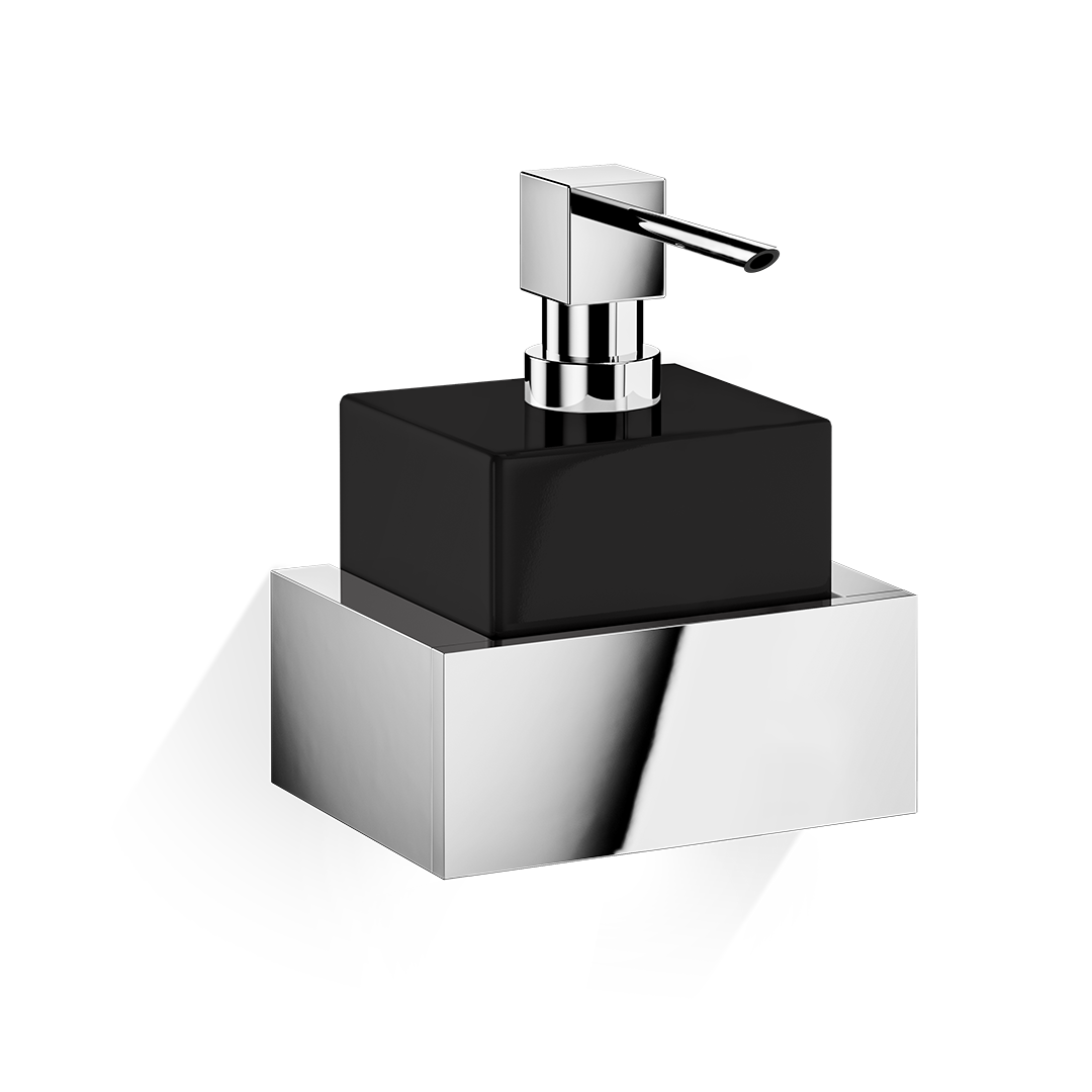 Decor Walther BK WSP N BRICK Wandseifenspender – Chrom / Porzellan Schwarz – Art. 0595005