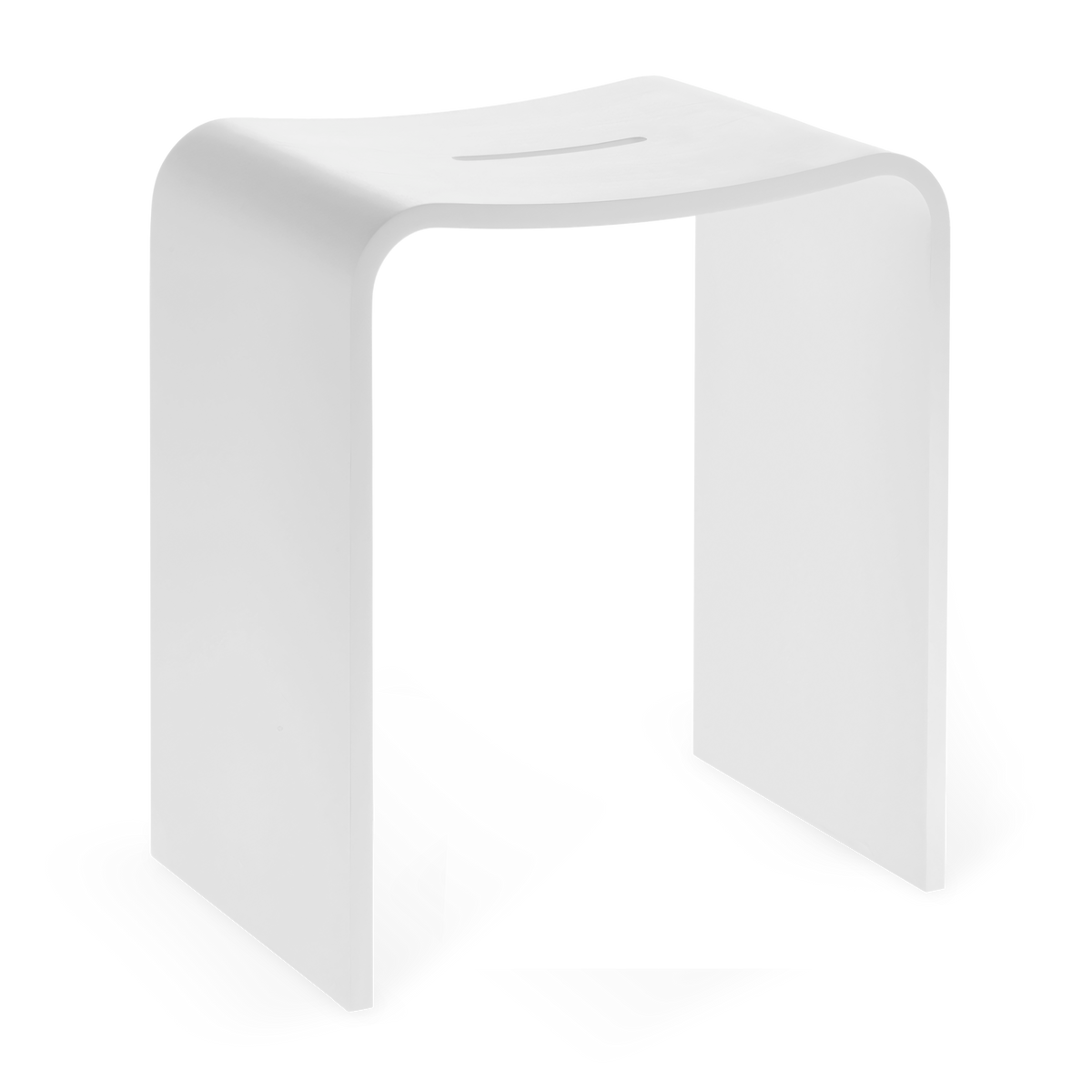 Decor Walther STONE STOOL Duschhocker – Weiß matt – Art. 0974750