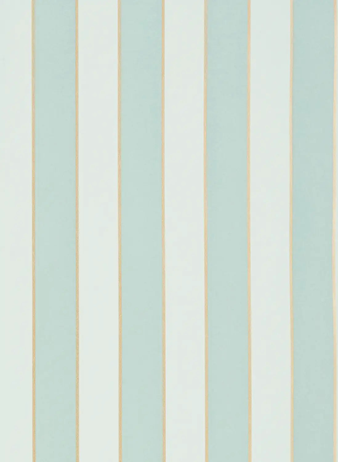 OSBORNE & LITTLE Tapete REGENCY STRIPE – RABANNA-Tapeten-OSBORNE & LITTLE-W7780-08 Aqua/Gold-TOJU Interior