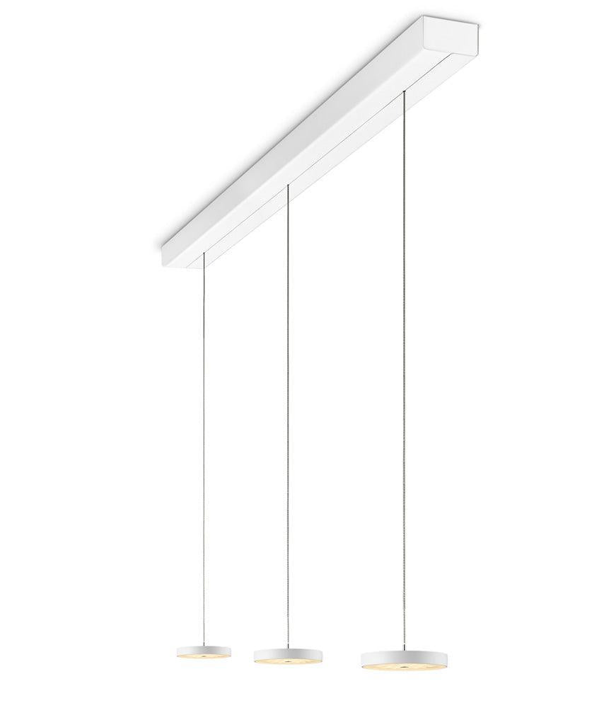 Oligo - Pendelleuchte Decent 1-flammig-Pendelleuchte-Oligo-Farbe Baldachin Aluminium Weiß matt | Farbe Kopf Aluminium Weiß matt-3-flammig-G42-885-31-21-TOJU Interior