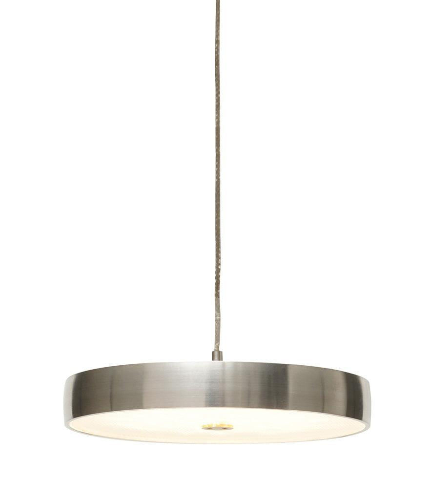 Oligo - Pendelleuchte Decent 1-flammig-Pendelleuchte-Oligo-Farbe Baldachin Aluminium gebürstet | Farbe Kopf Aluminium gebürstet-1-flammig-G42-885-11-12-TOJU Interior