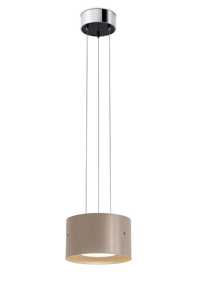 Oligo - Pendelleuchte Trofeo-Pendelleuchte-Oligo-Farbe Baldachin Chrom Schwarz | Farbe Schirm Champagner-G42-886-20-42/42-TOJU Interior