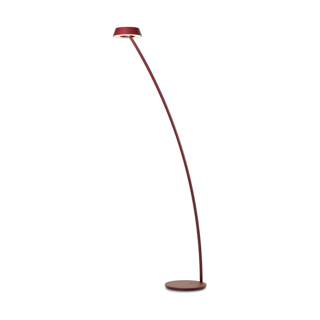 Oligo - Stehleuchte Glance gebogen-Stehleuchte-Oligo-Rot matt-G44-883-21-25-TOJU Interior