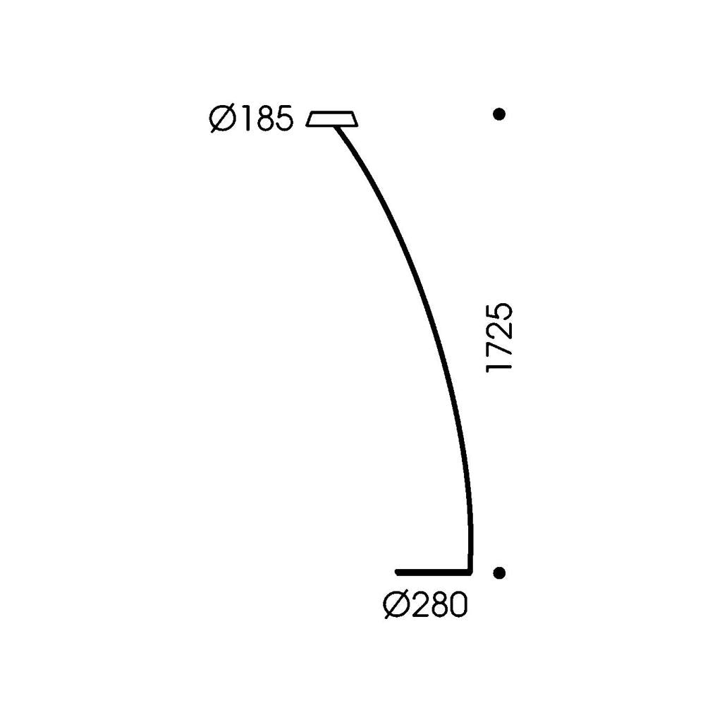 Oligo - Stehleuchte Glance gebogen-Stehleuchte-Oligo--TOJU Interior