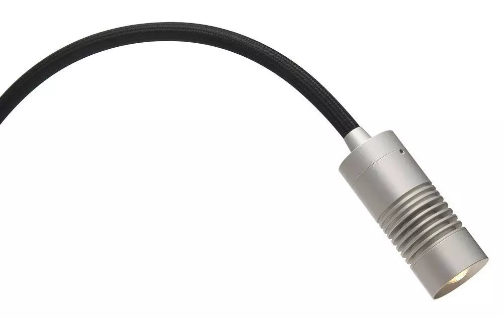 Oligo - Wandleuchte a Little bit-Wandleuchte-Oligo-Kopf Chrom matt | Flexarm Schwarz matt-Aufbau 3000 K-40-898-24-23-TOJU Interior