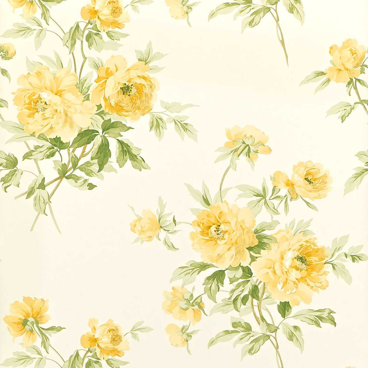 Sanderson - Tapete Adele-Tapeten-Sanderson-PRIMROSE/IVORY DCAVAD102-DCAVAD102-Toju Interior