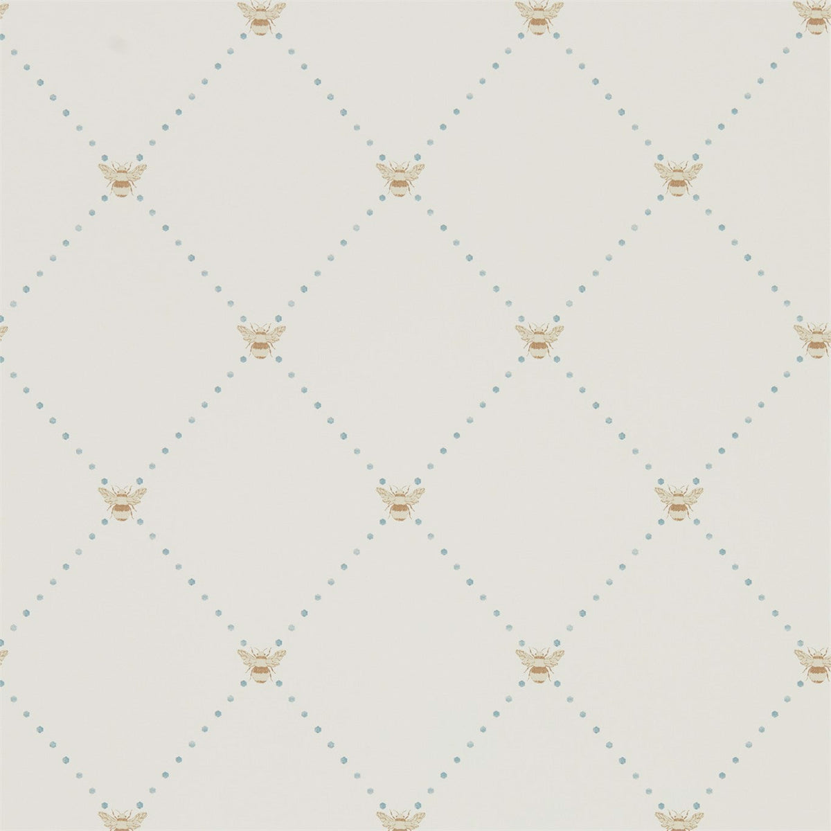 Sanderson - Tapete Nectar-Tapeten-Sanderson-COPPER/DENIM 216357-DHPO216357-Toju Interior
