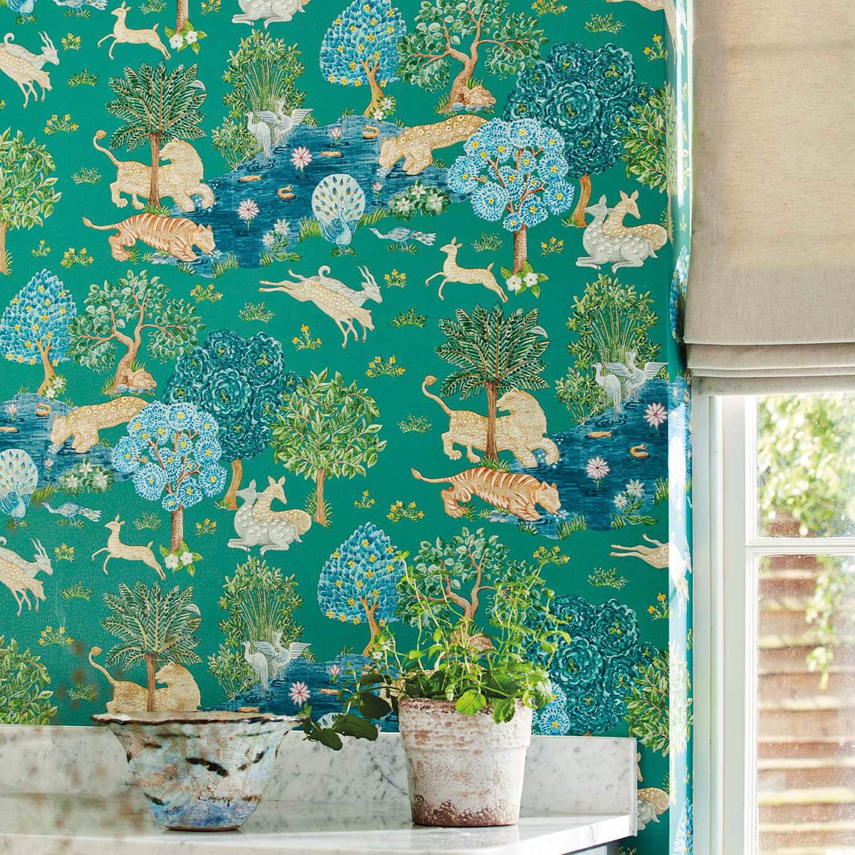 Sanderson - Tapete Pamir Garden-Tapeten-Sanderson--Toju Interior