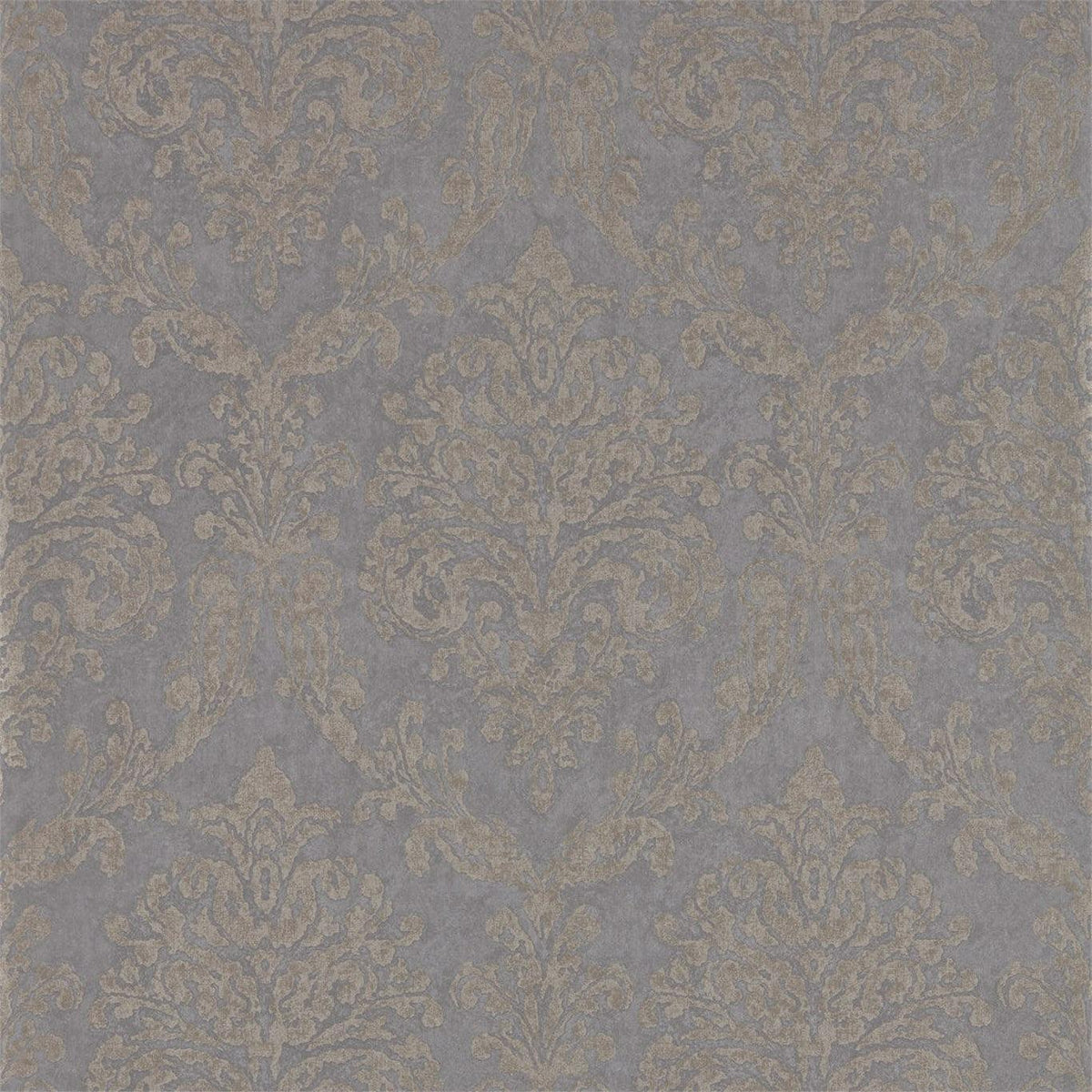 Sanderson - Tapete Riverside Damask-Tapeten-Sanderson-MOLE/COPPER 216290-216290-Toju Interior