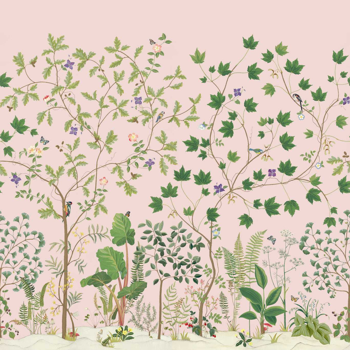 Sanderson - Tapete Sycamore and Oak-Tapeten-Sanderson-WILD ROSE 217213-217213-Toju Interior