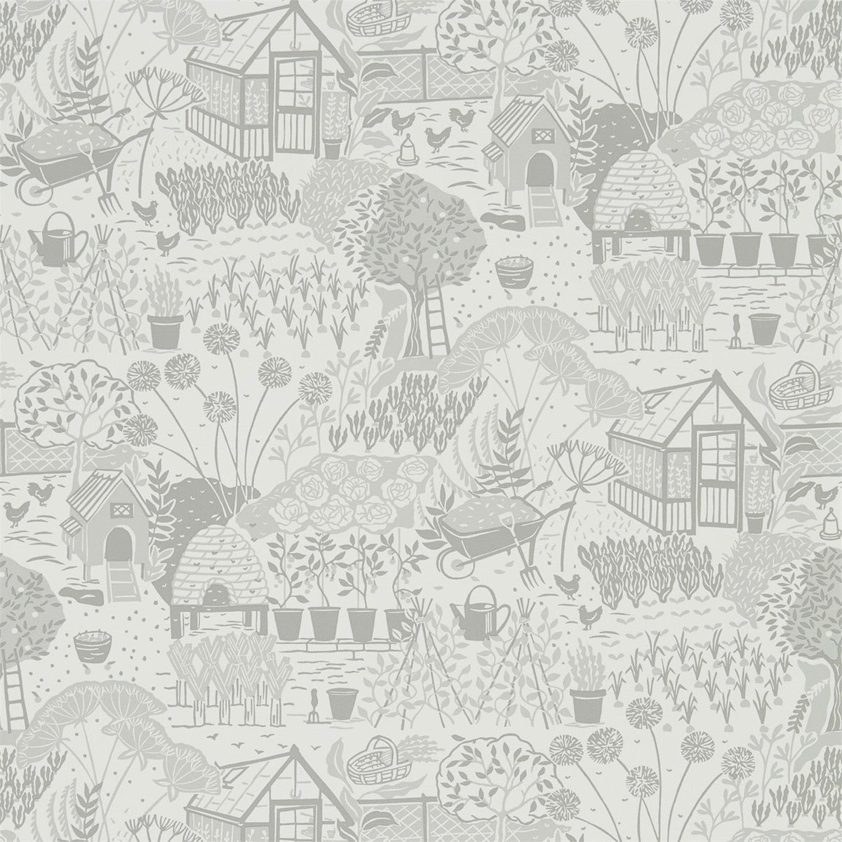 Sanderson - Tapete The Allotment-Tapeten-Sanderson-DOVE 216352-DHPO216352-Toju Interior