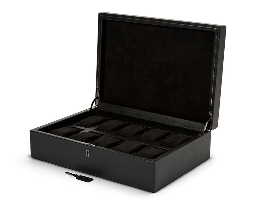 Wolf - Uhrenbox British Racing für 10 Uhren black-Uhrenbox-Wolf 1834-TOJU Interior