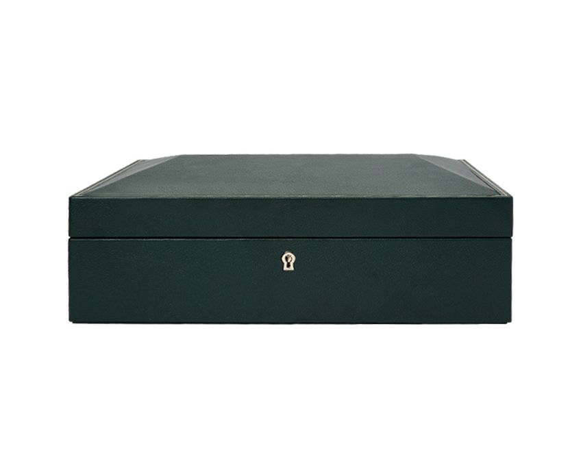 Wolf - Uhrenbox British Racing für 15 Uhren green-Uhrenbox-Wolf 1834-TOJU Interior