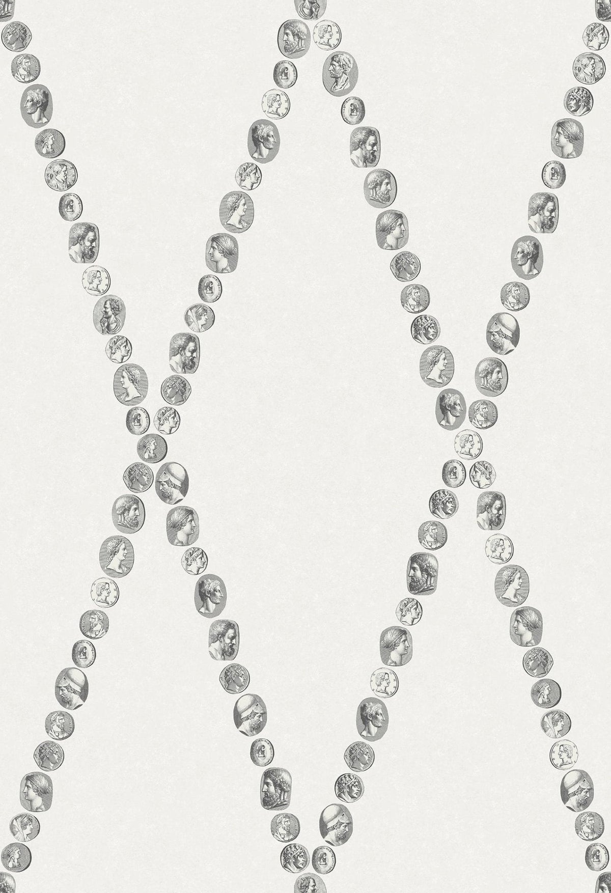 Cole & Son Fornasetti Cammei Black & White – Tapetenmuster