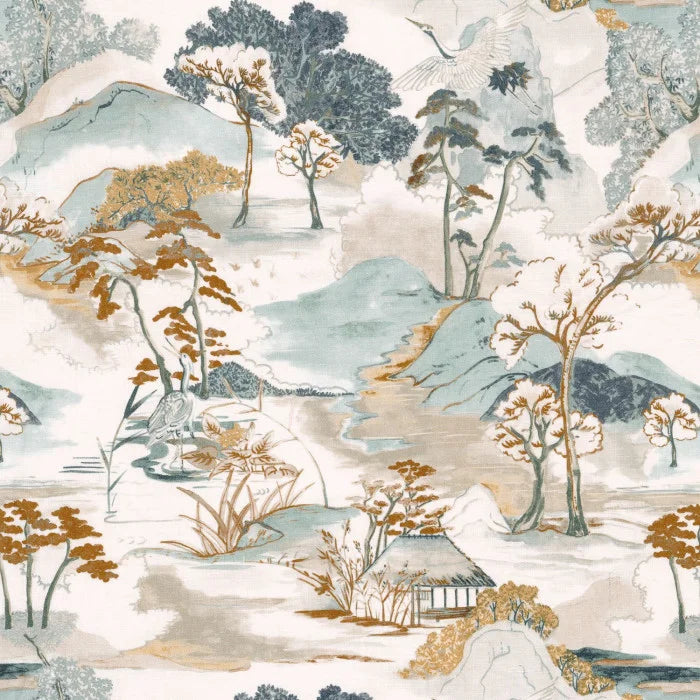 Casamance Matsu Lin – Celadon Terre De Sienne – 49660108