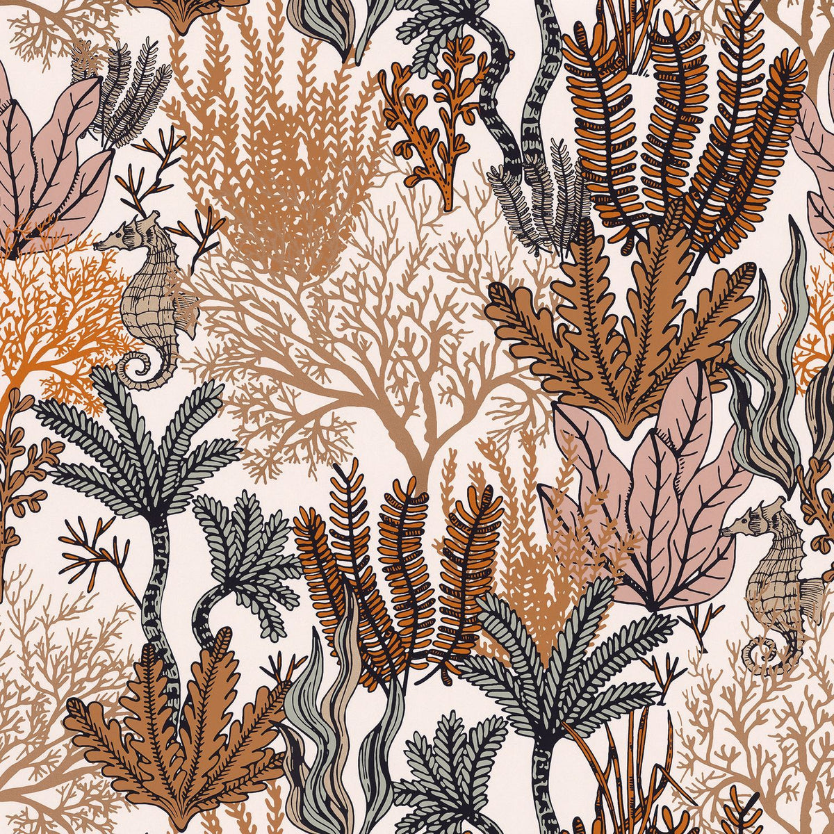 Casamance Posidonie Tapete Terracotta – 74700202