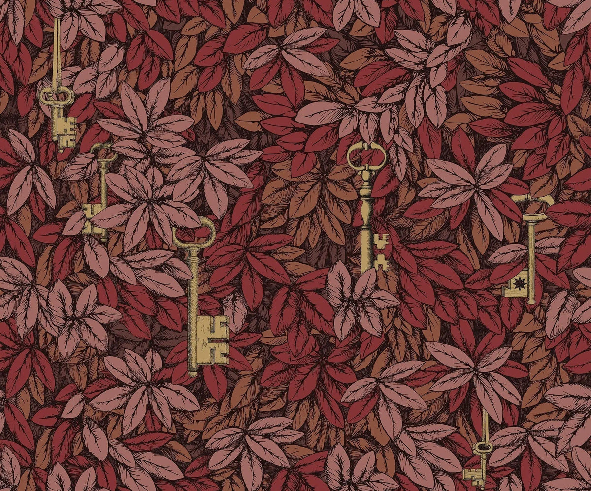Cole & Son Chiavi Segrete Tapete in Autumnal Leaves