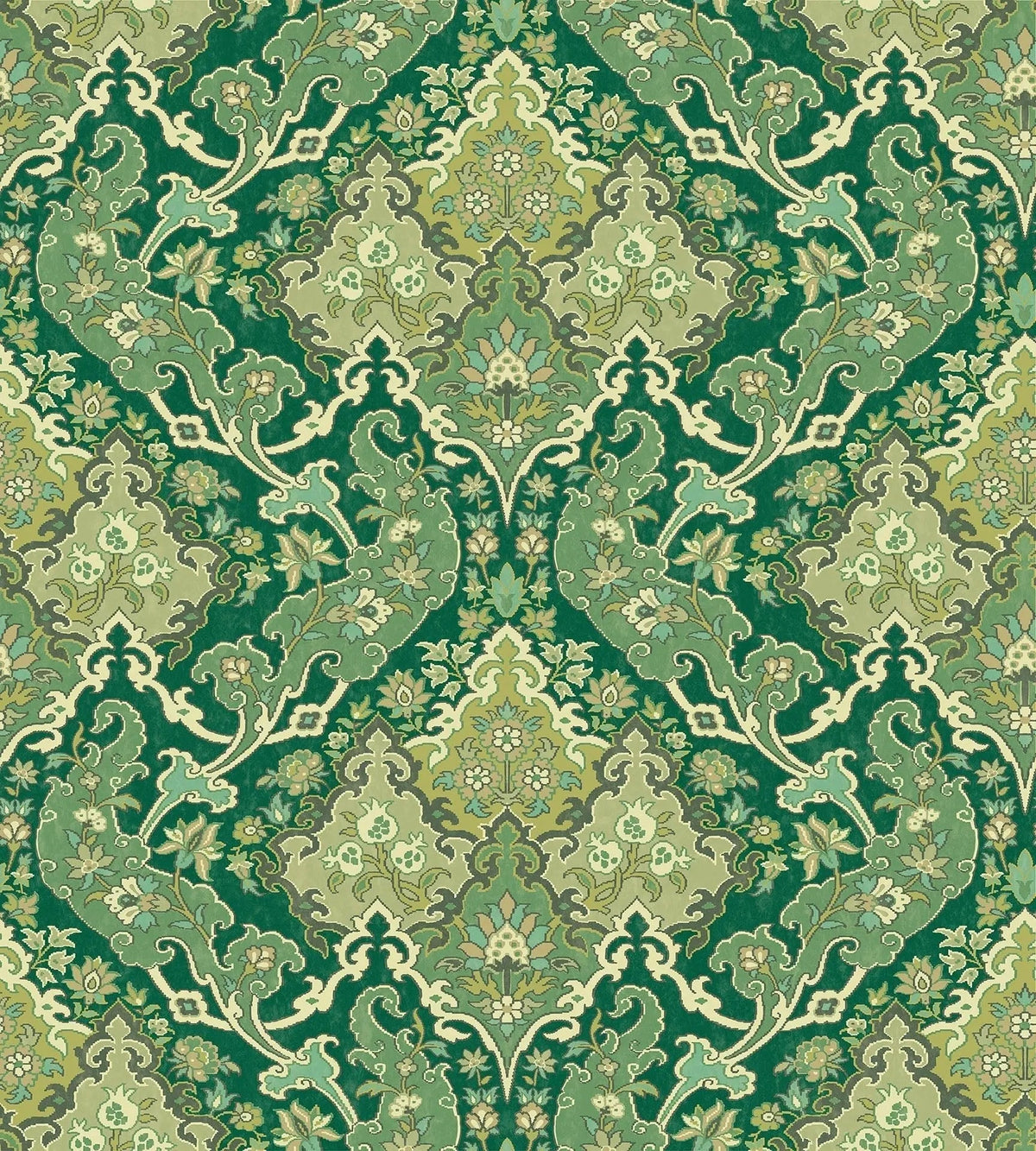 Cole & Son Pushkin Green Multi 108/8041 – Muster