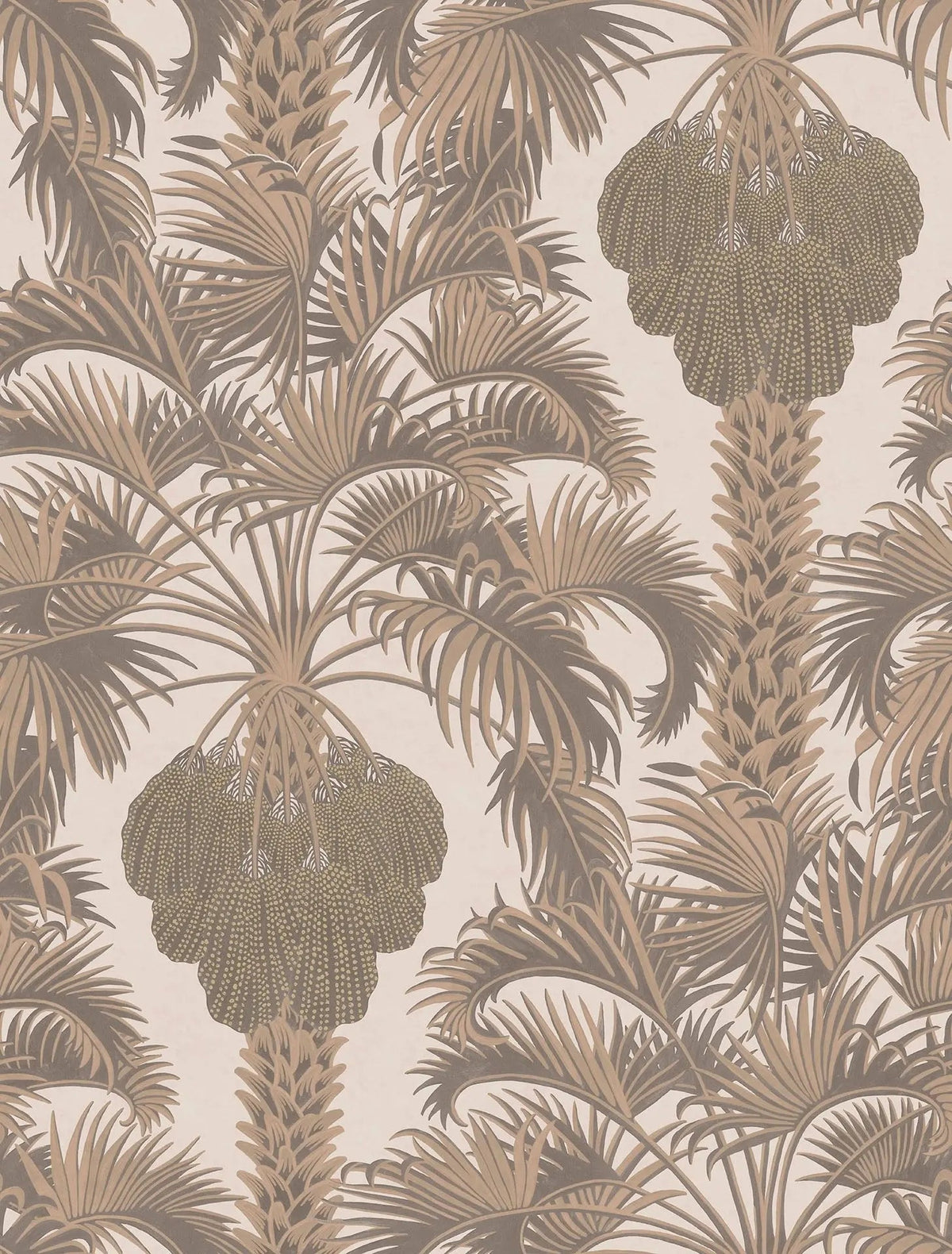 Cole & Son Hollywood Palm Metallic Rose Gold on Shell 113/1002 – Muster