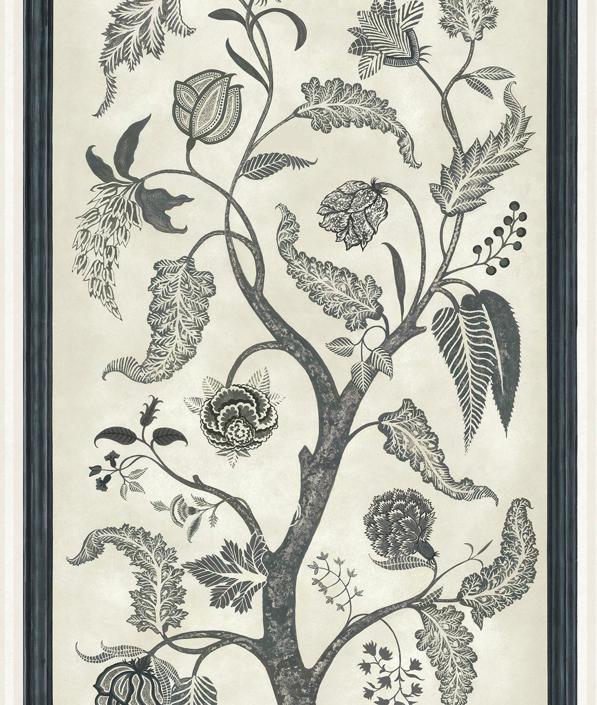 Cole & Son Trees of Eden PARADISE – Charcoal & Parchment (113/14042), Musteransicht