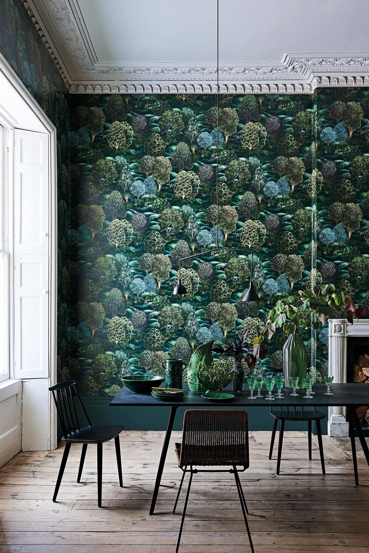 Cole & Son Forest – Forest Greens (115/9028), Raumansicht