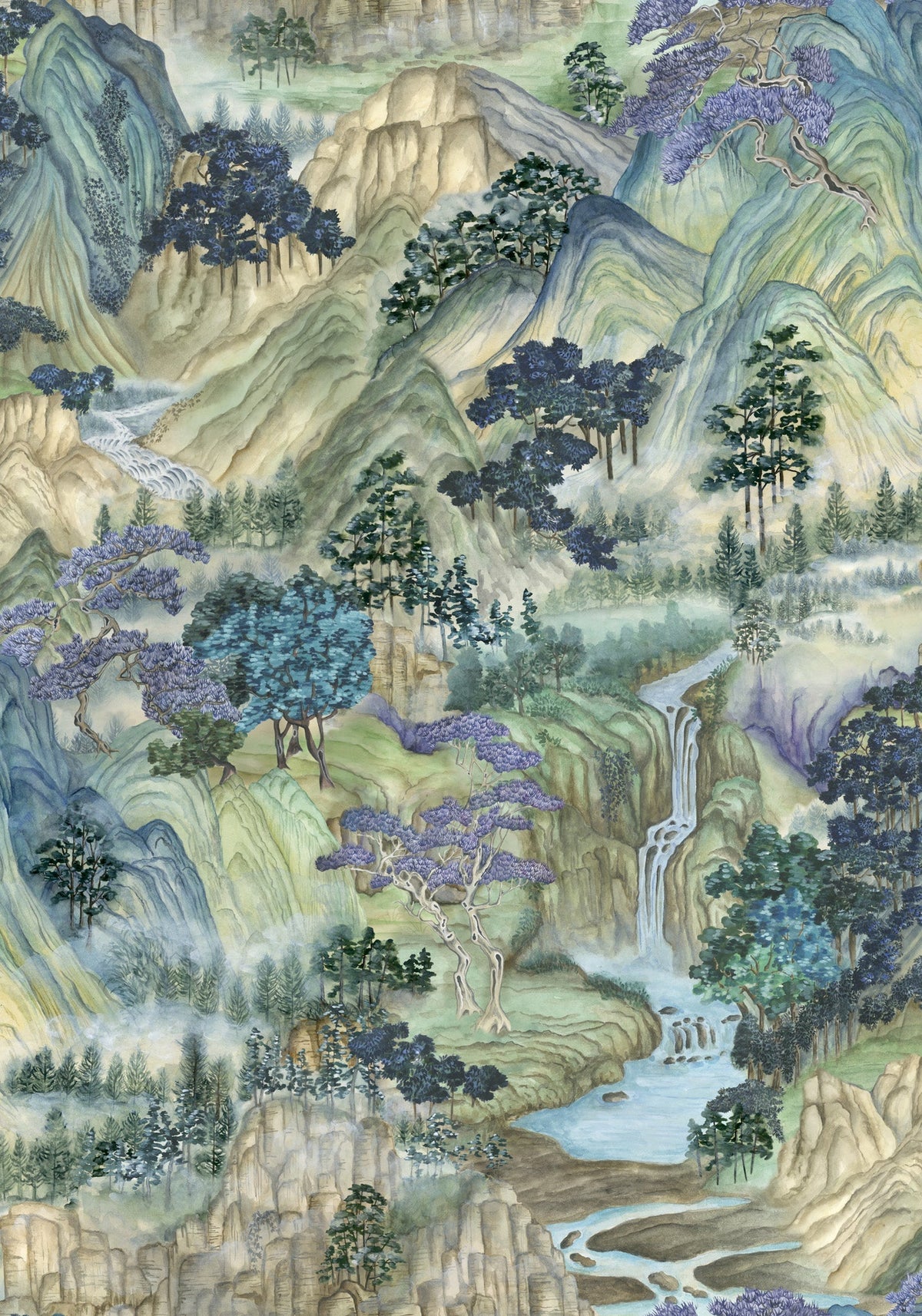 Cole & Son Mountainscape – Nocturnal (126/11040), Musteransicht