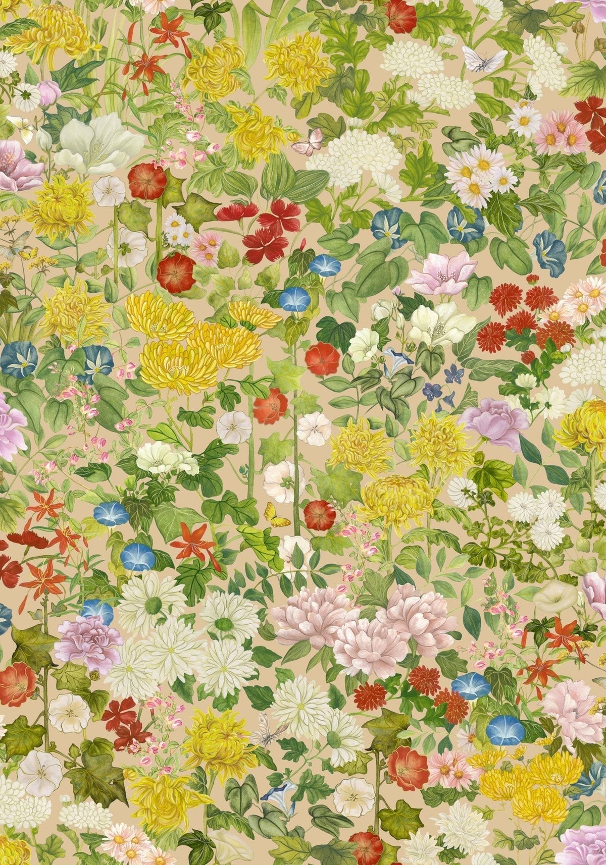 Cole & Son Flora Province – Taupe (126/8029), Musteransicht