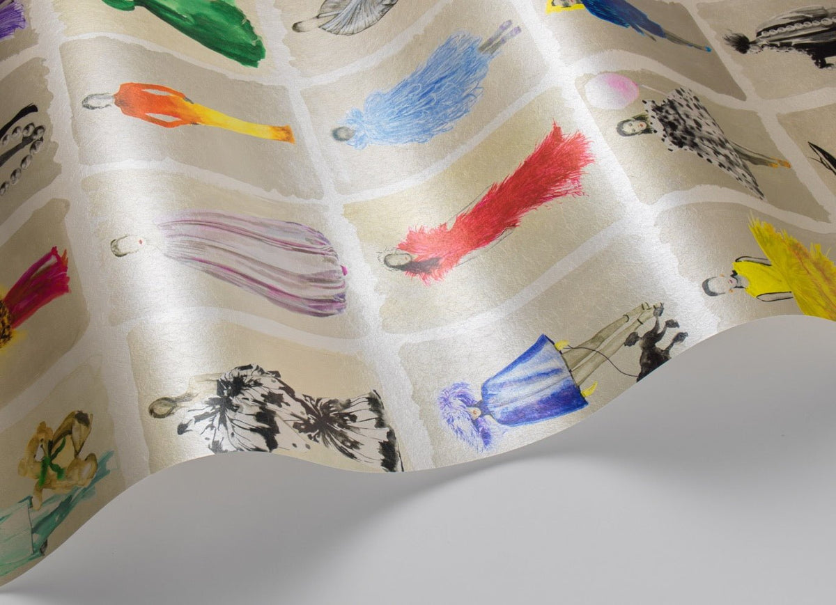 Cole & Son Couture Carousel – Bright Multi Pearl (175/1001M), Detailansicht
