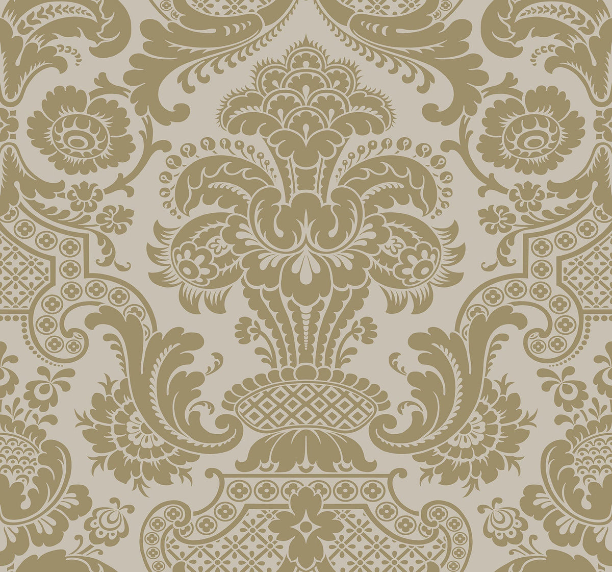 Cole & Son Carmen Tapete Metallic Gilver on Linen (108/2008)
