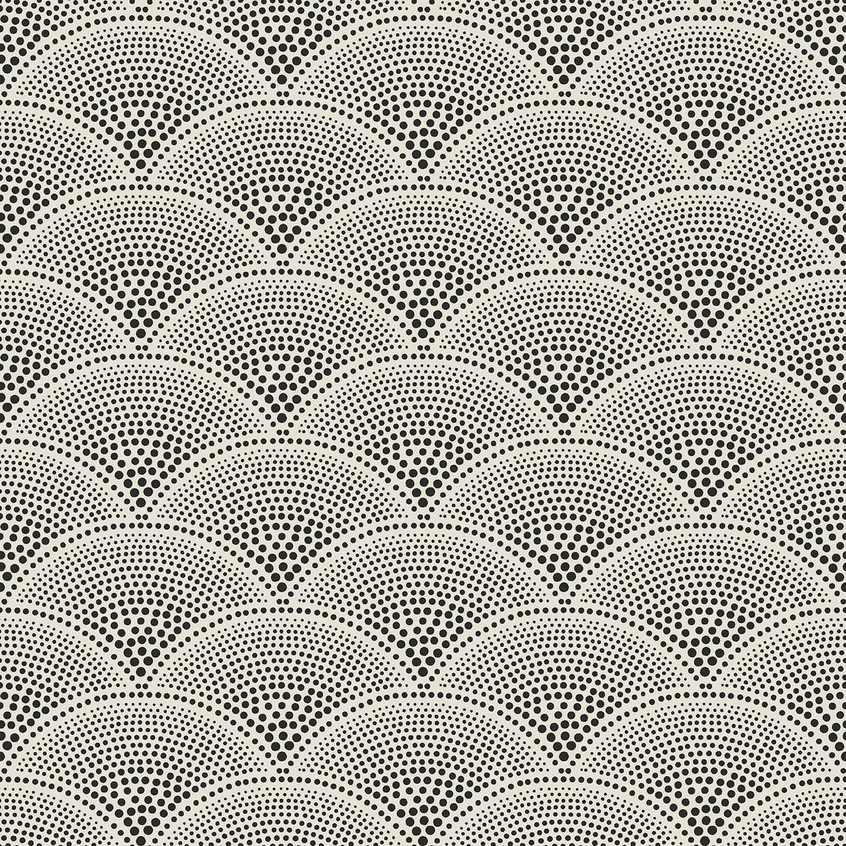 Cole & Son Feather Fan – Black on White (89/4014)