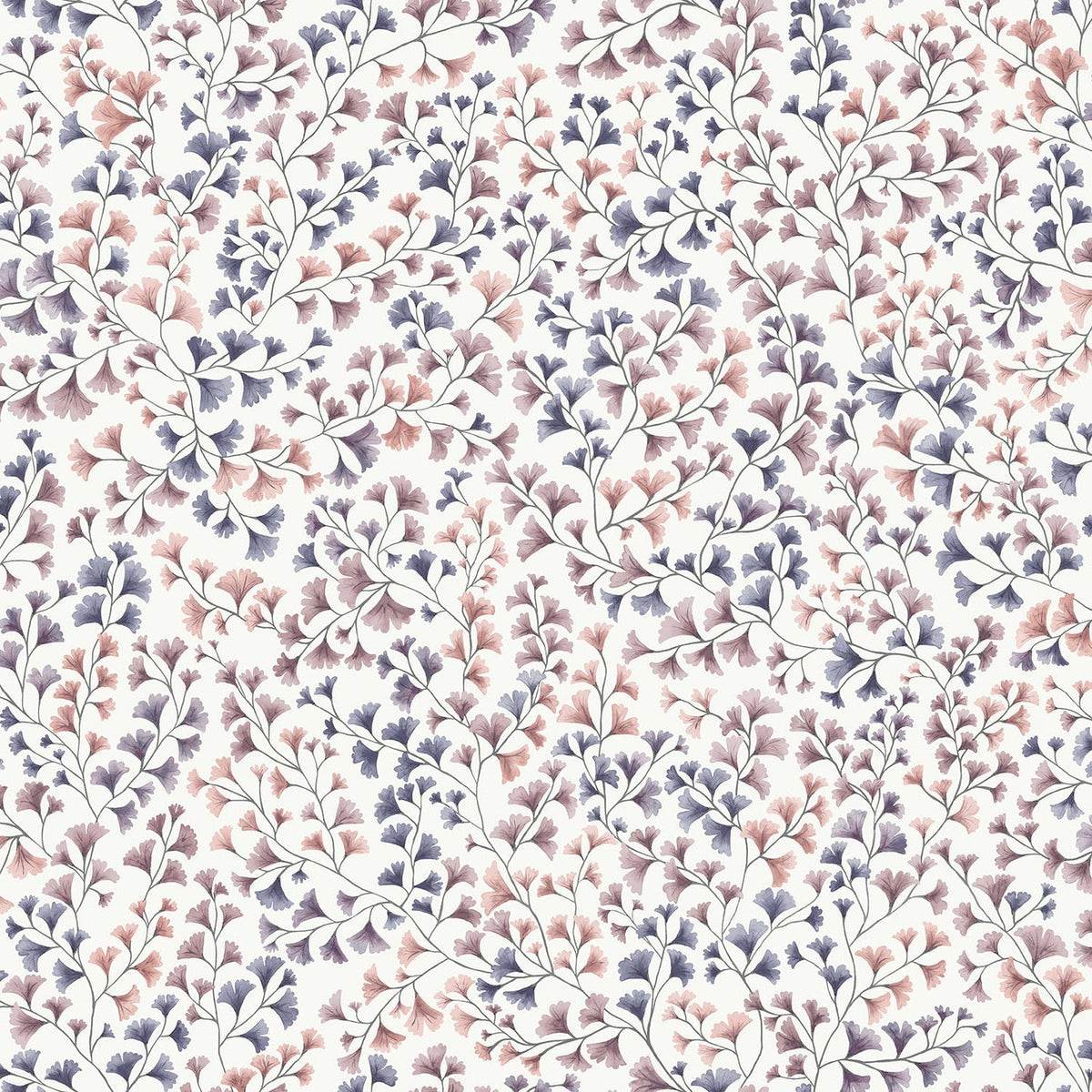 Cole & Son Maidenhair – Mulberry, Ink & Alabaster Pink (115/6020)
