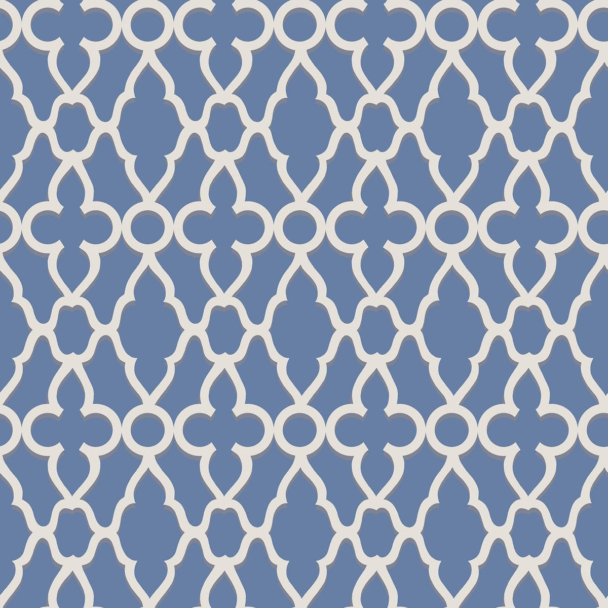 Cole & Son Treillage – White on Hyacinth (116/6021)