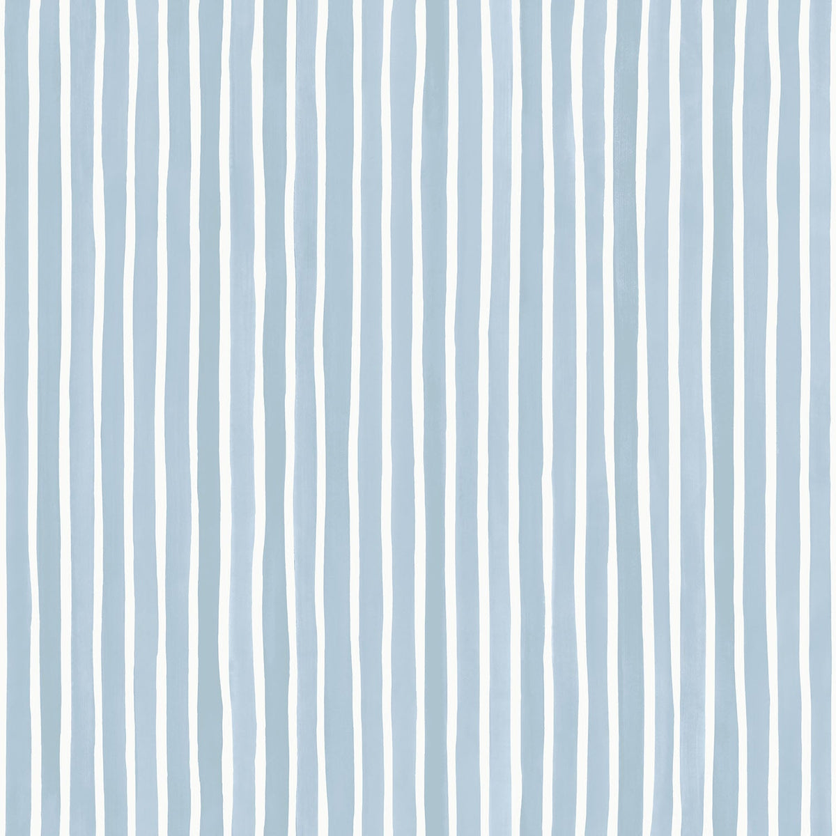 Cole & Son Croquet Stripe Tapete – Powder Blue (110/5026), Musteransicht