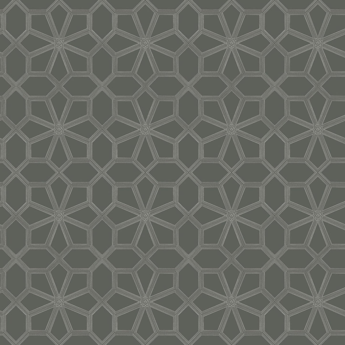Cole & Son Wolsey Stars, Chalk on Charcoal (118/16037)