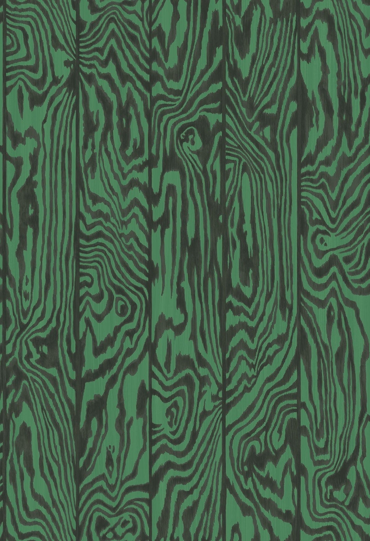 Cole & Son Zebrawood – Charcoal on Emerald (107/1001)