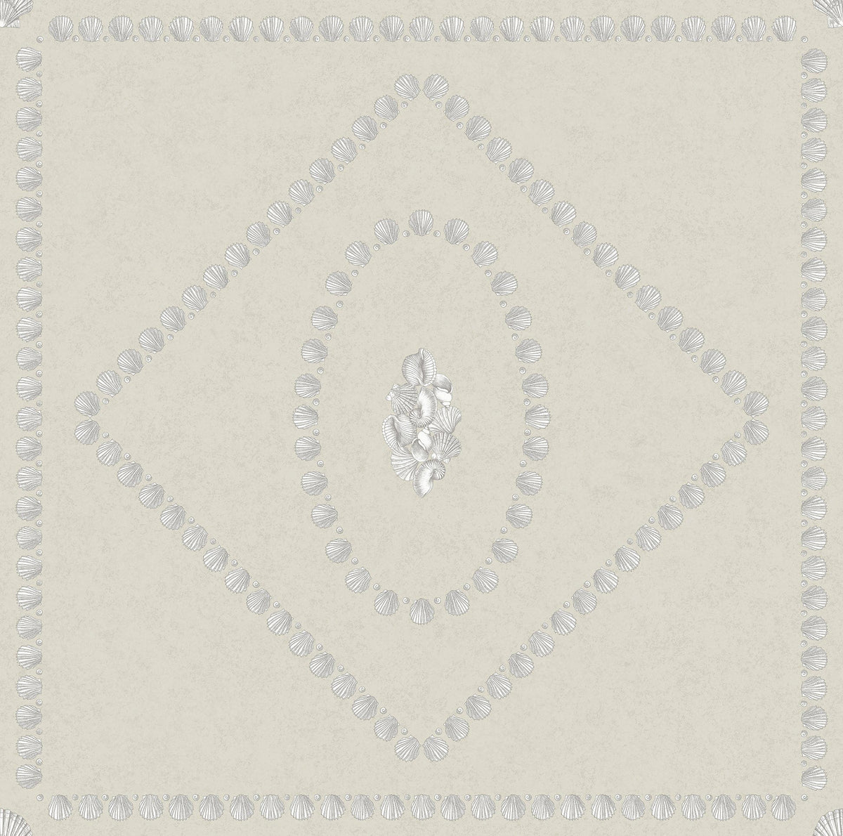 Cole & Son Fornasetti Conchiglie Pearl on Parchment – Tapetenmuster