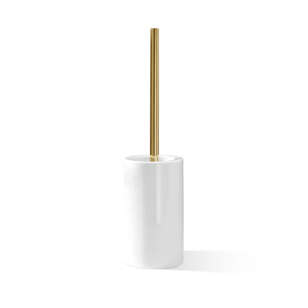 Decor Walther DW 6100 WC Bürstengarnitur – Porzellan Weiß / Gold 24 Karat – Art. 0826052