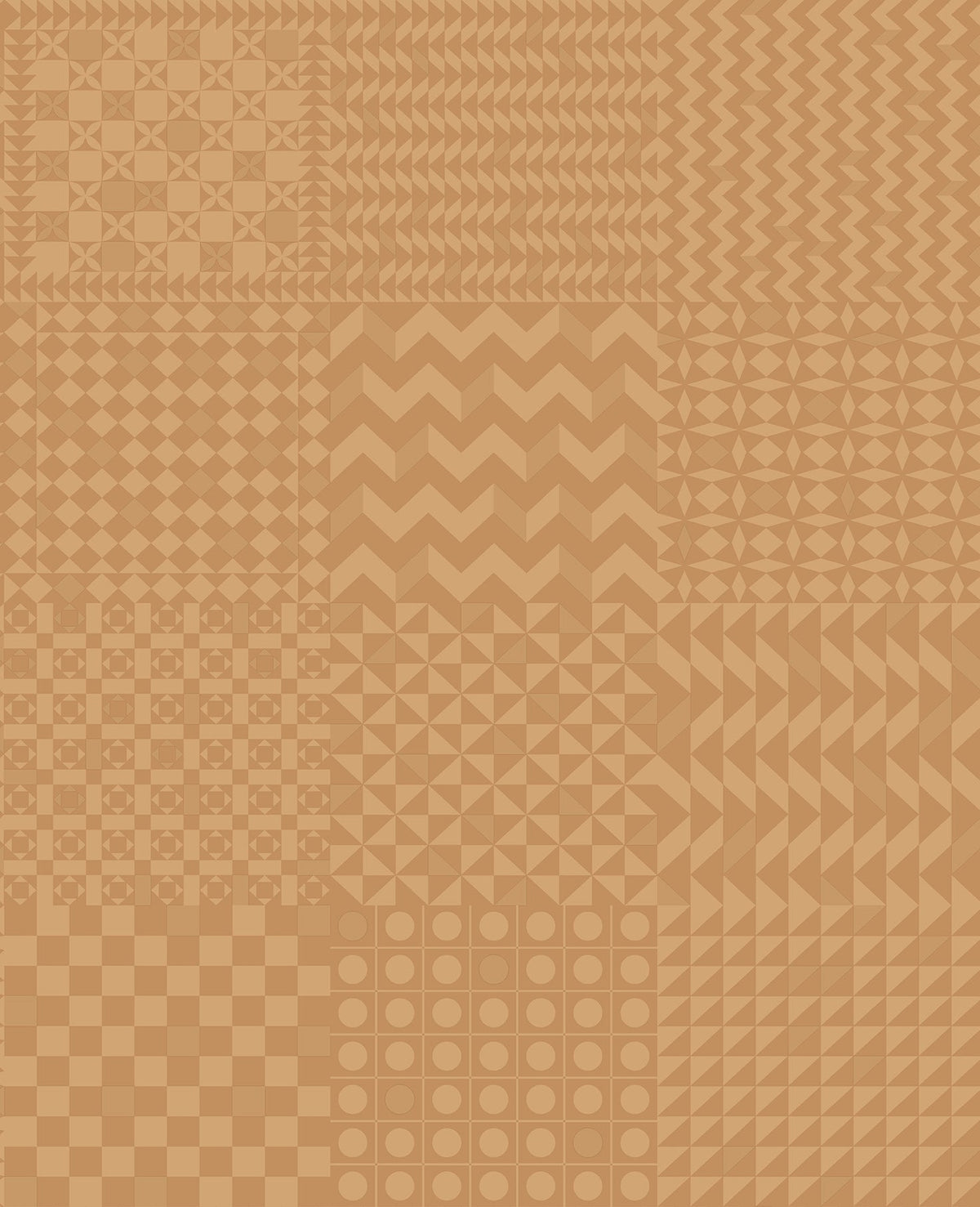 Cole & Son Fornasetti Geometrico Gold on Gold – Tapetenmuster