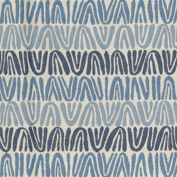 Nina Campbell Appledore – Stoff – NCF4520-02 – Indigo / Blue