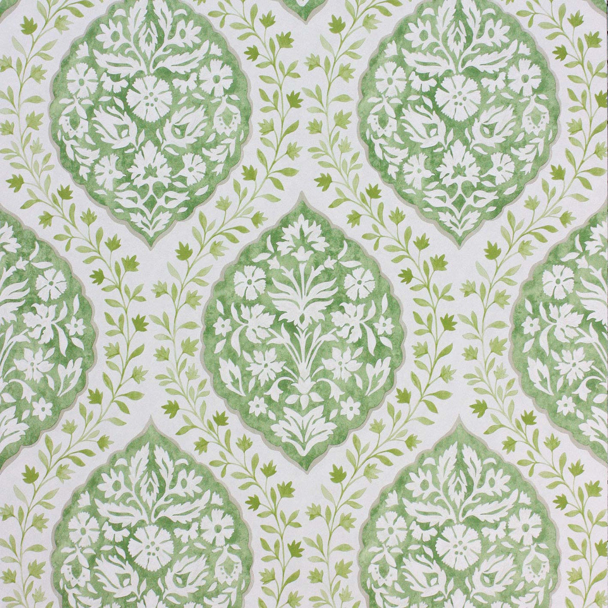 Nina Campbell Les Rêves Marguerite Green/Ivory NCW4304-01