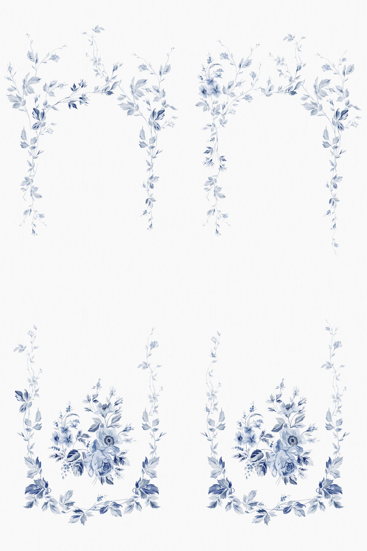 Sandberg Marieberg Blue 647-04 – Tapetenmuster