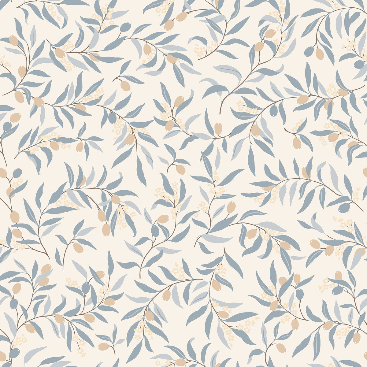 Sandberg Olivia Light Blue S10680 – Tapetenmuster