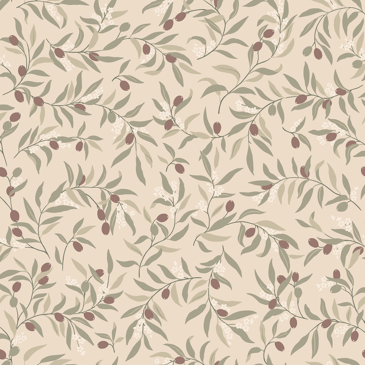 Sandberg Olivia Burgundy S10681 – Tapetenmuster