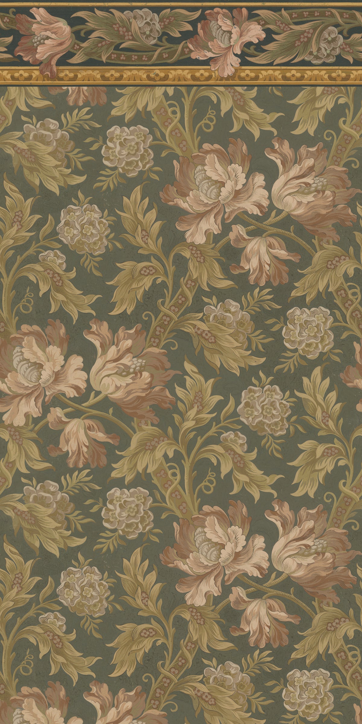 Sandberg Esther Forest Green S10277 – Tapetenmuster