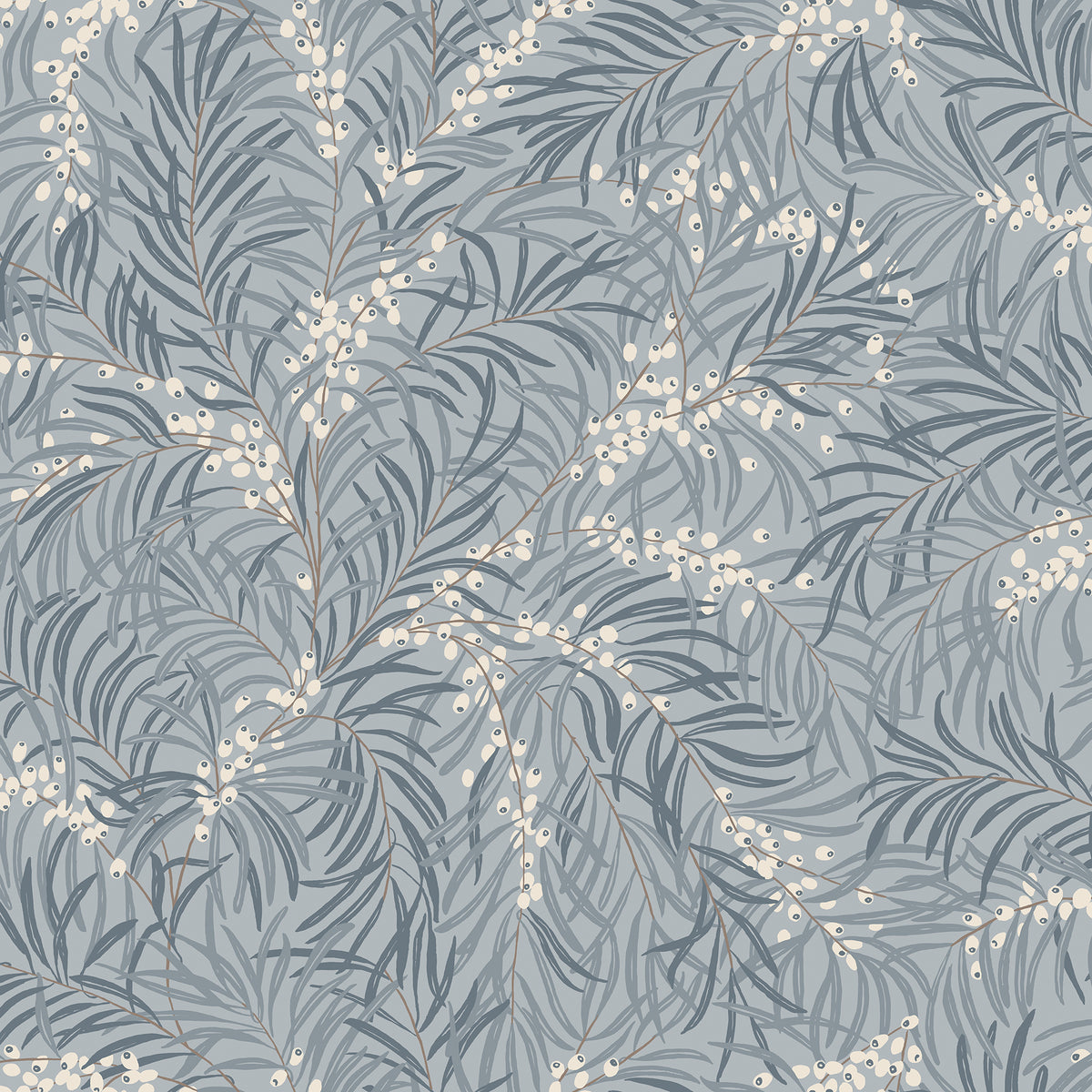 Sandberg Idun Misty Blue S10226 – Tapetenmuster
