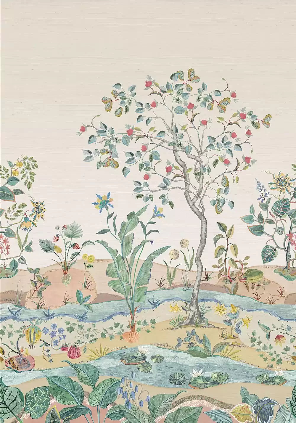 OSBORNE & LITTLE Tapete Mythica Mural Grasscloth – W7817-04