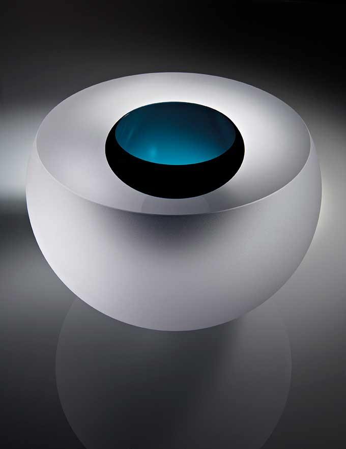 Anna Torfs - Double Bubble Solo Tisch accessoire - Schale-Tisch Accessoires-Anna Torfs-small-Blue-TOJU Interior