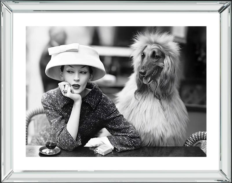 Brookpace Fine Art - Balenciaga and Afghan-Wandbild-Brookpace Lascelles-Manhattan / Spiegelrahmen-TOJU Interior